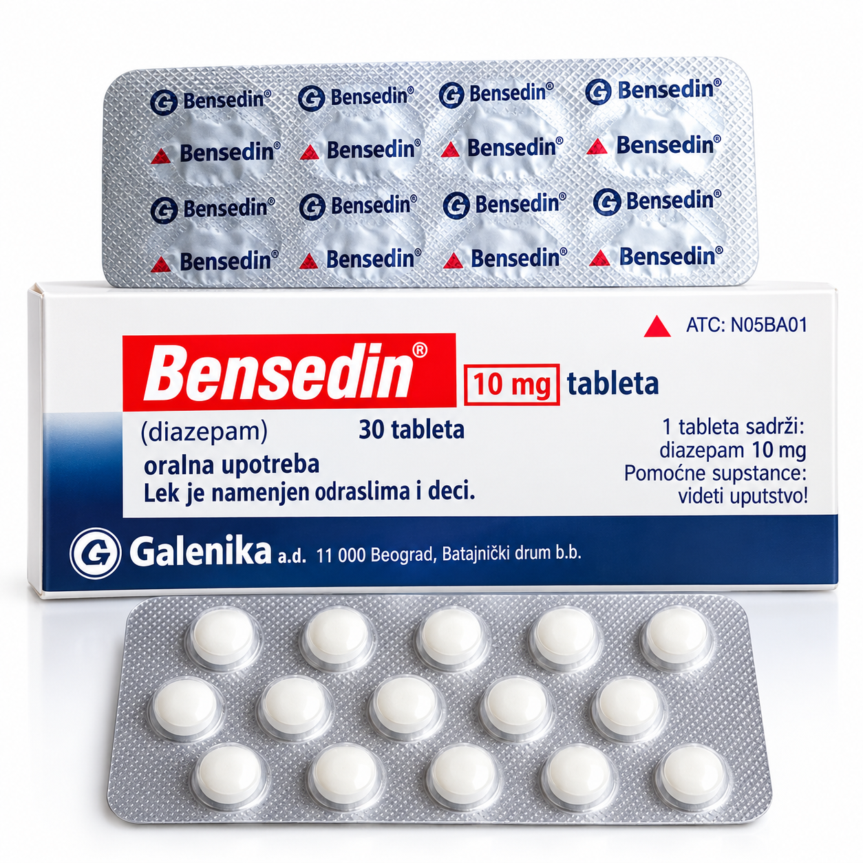 Bensedin Tablets Product Packaging Setup
